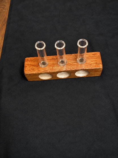 wooden propagation stand | plant root starter | wooden plant propagation station | glass propagation vase | wooden rooting stand | hydroponic propagation stand | indoor plant propagation holder | wooden plant display | plant cutting holder | rustic propagation station