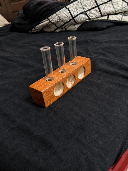 wooden propagation stand | plant root starter | wooden plant propagation station | glass propagation vase | wooden rooting stand | hydroponic propagation stand | indoor plant propagation holder | wooden plant display | plant cutting holder | rustic propagation station