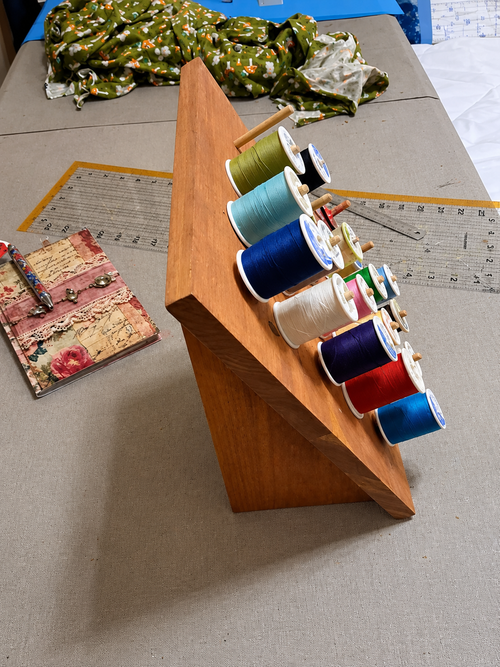 wooden thread caddy | wooden thread organizer | wooden thread spool holder | sewing thread caddy | wooden spool organizer | quilting thread holder | embroidery thread storage | wooden sewing organizer | thread spool storage rack | handmade wooden thread holder